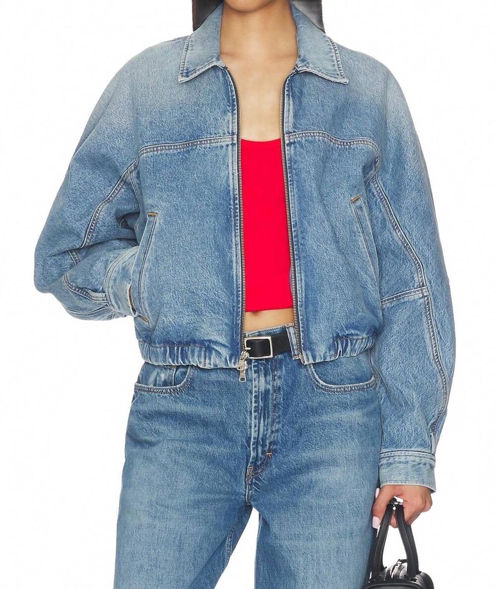 NEW AGOLDE dixon cocoon bomber jacket in outbreak